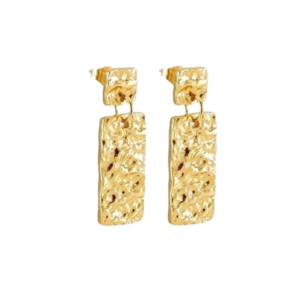 LUMA EARRINGS | Steel and Crystal Pendants 