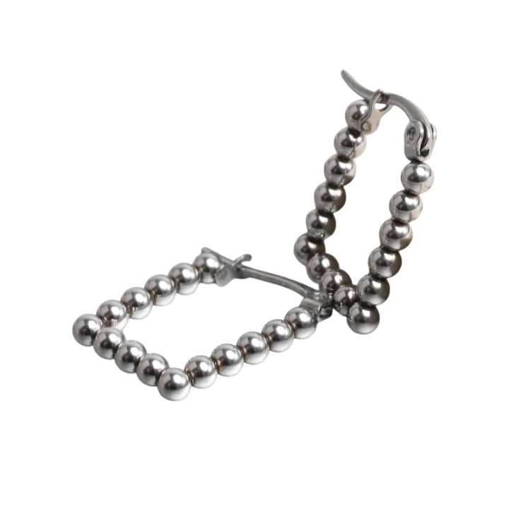 NAU EARRINGS | Steel and Cultured Pearls 