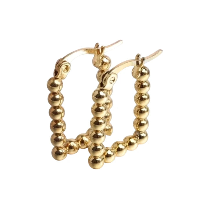 NAU EARRINGS | Steel and Cultured Pearls 