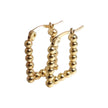 NAU EARRINGS | Steel and Cultured Pearls 