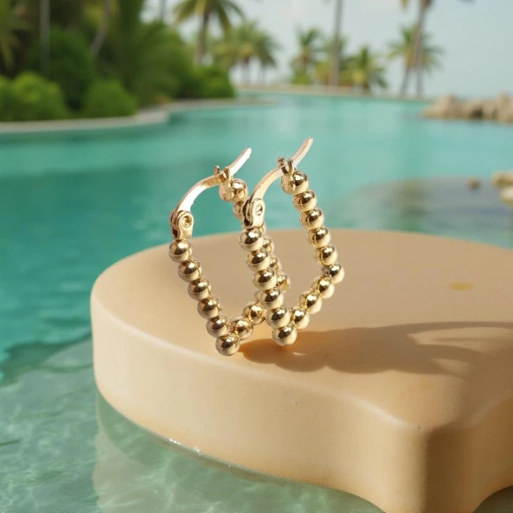 NAU EARRINGS | Steel and Cultured Pearls 