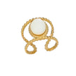 ALAIA RING | Steel and Irregular Crystal 