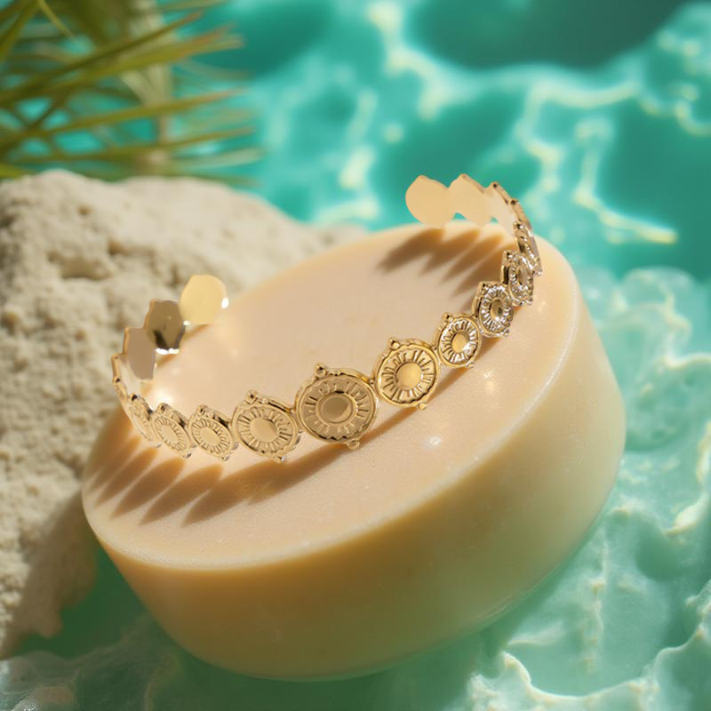 AURA BRACELET | Steel Chain with Pearl 