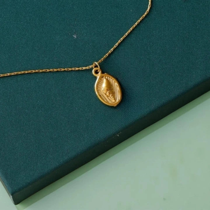 SIRTA NECKLACE | Steel Shells with Zirconia 